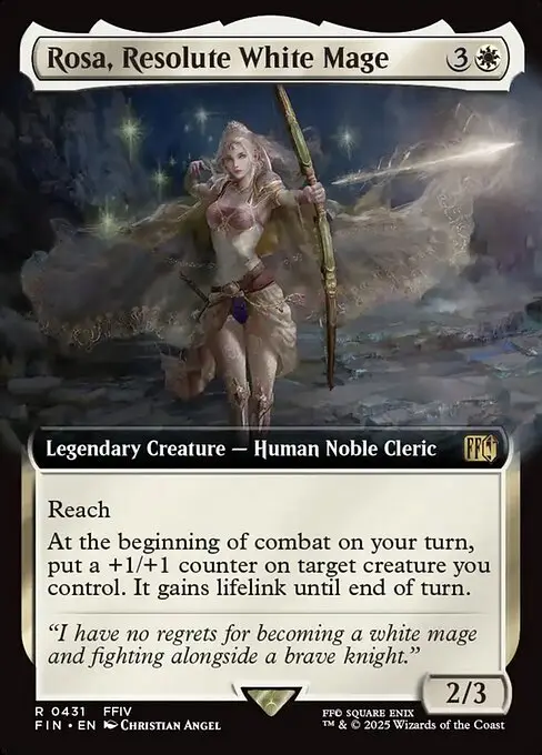 Rosa, Resolute White Mage [Foil]