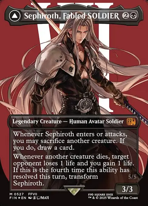 Sephiroth, Fabled SOLDIER // Sephiroth, One-Winged Angel [Foil]