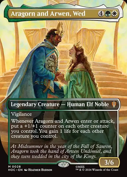 Aragorn and Arwen, Wed [Foil]