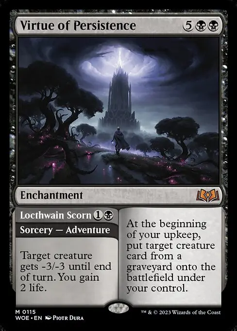 Virtue of Persistence // Locthwain Scorn [Foil]