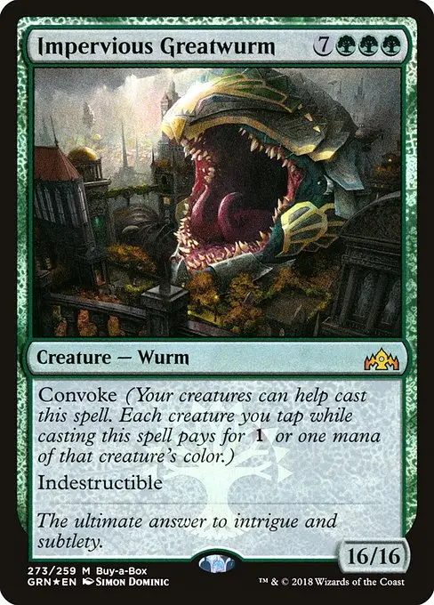 Impervious Greatwurm [Foil]