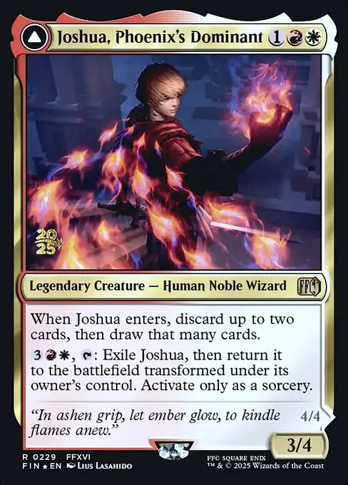 Joshua, Phoenix's Dominant // Phoenix, Warden of Fire [Foil]