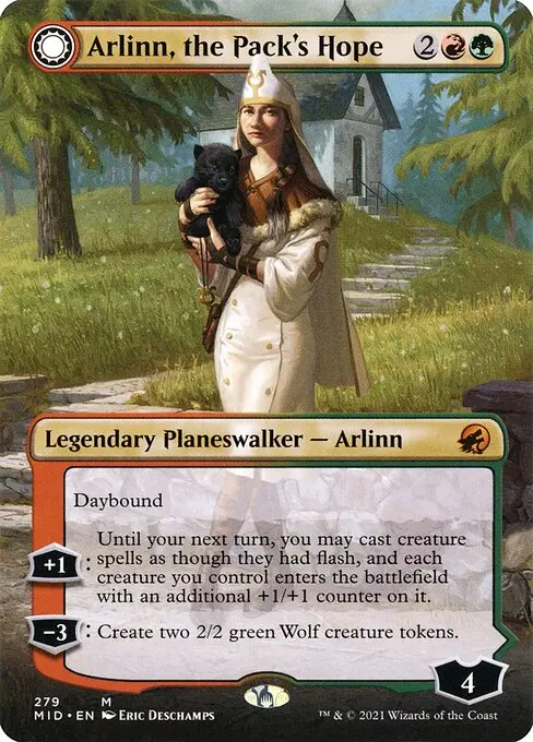Arlinn, the Pack's Hope // Arlinn, the Moon's Fury [Foil]
