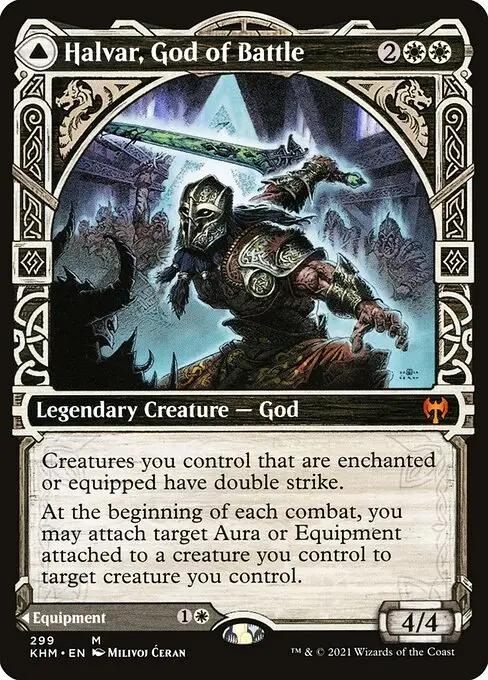 Halvar, God of Battle // Sword of the Realms [Foil]
