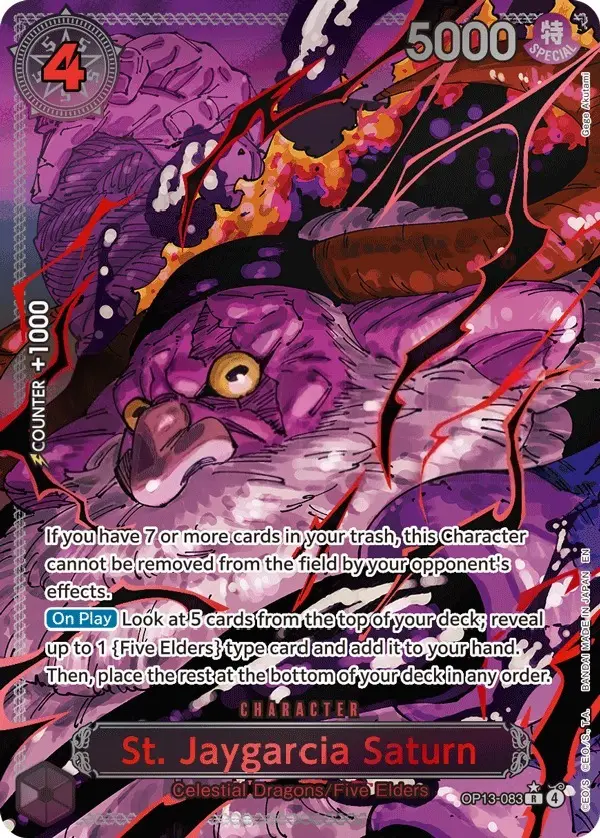 St. Jaygarcia Saturn [Alt Art Red Text]
