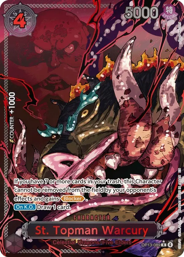 St. Topman Warcury [Alt Art Red Text]