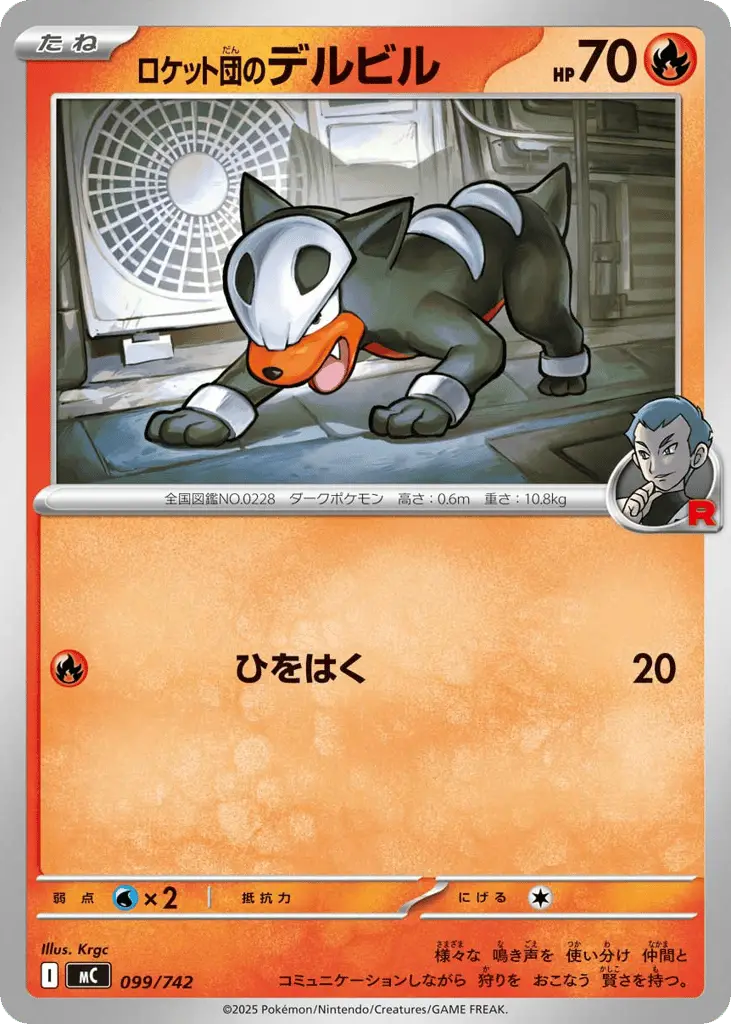 Team Rocket's Houndour [Mirror Holo]