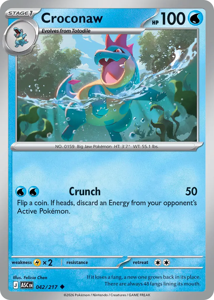 Croconaw [Reverse Holo]