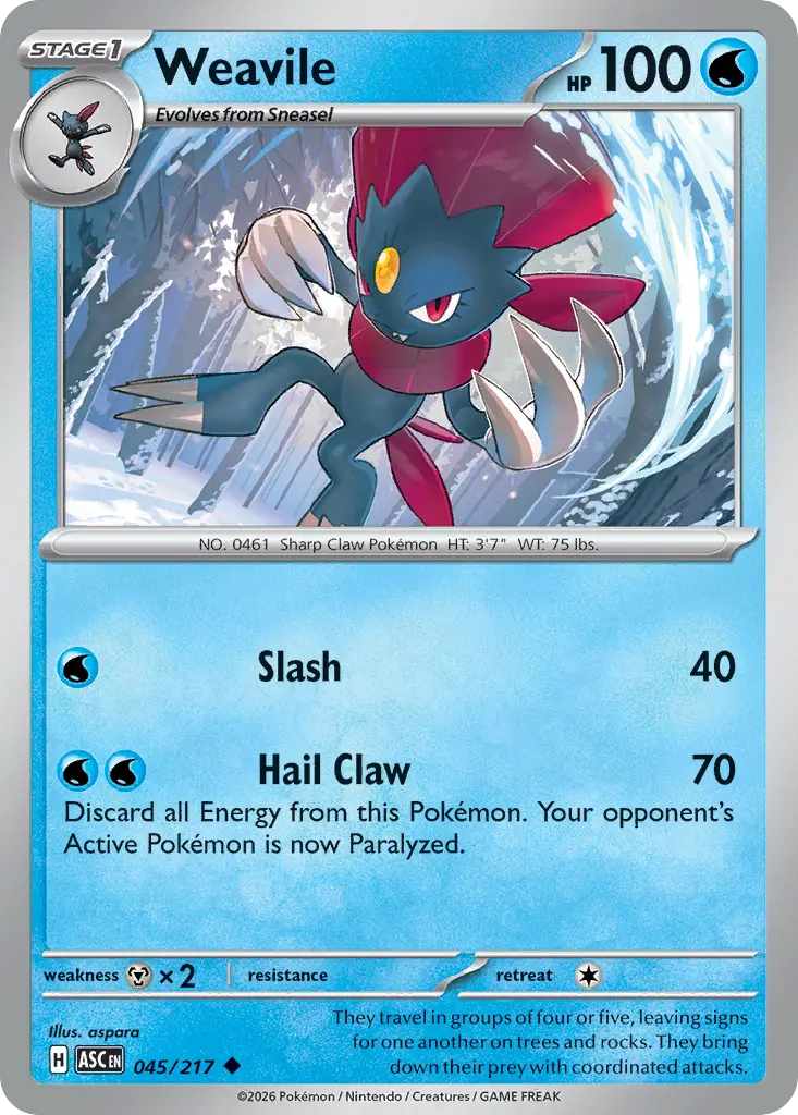 Weavile [Reverse Holo]