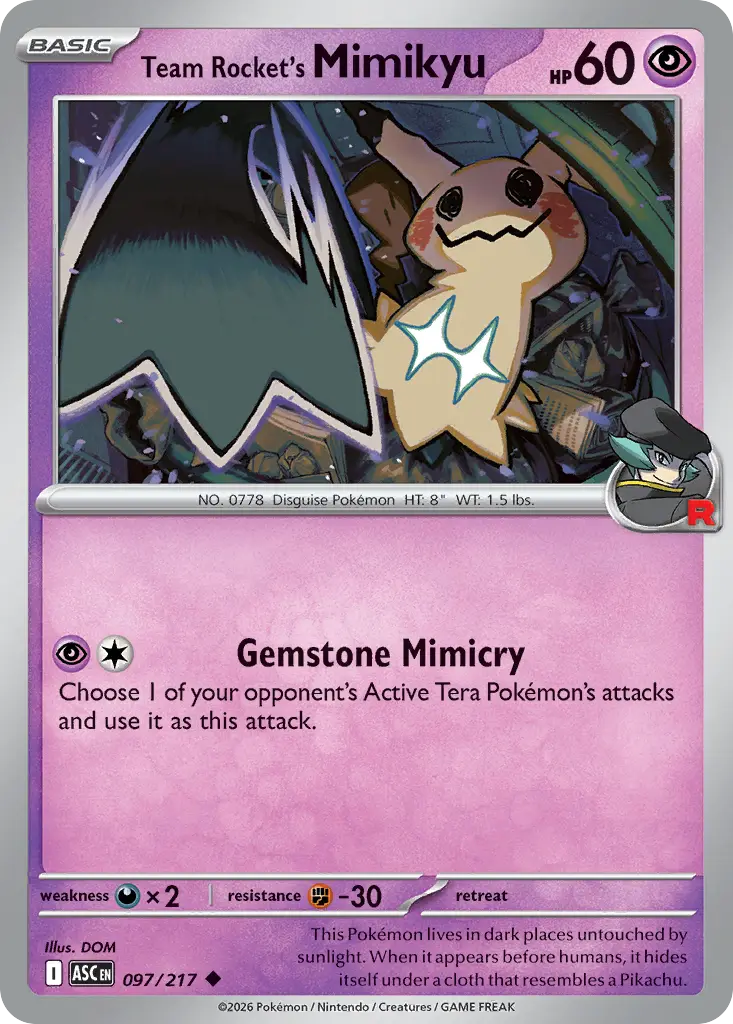Team Rocket's Mimikyu [Reverse Holo]