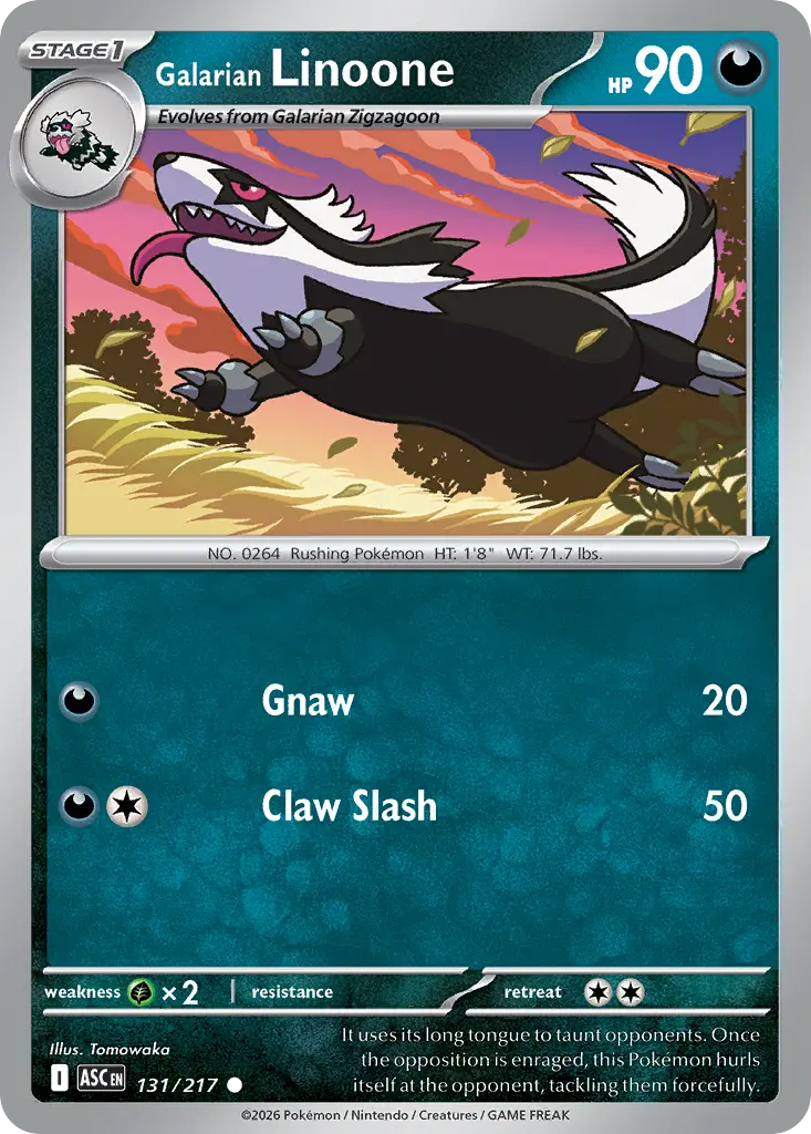 Galarian Linoone [Reverse Holo]