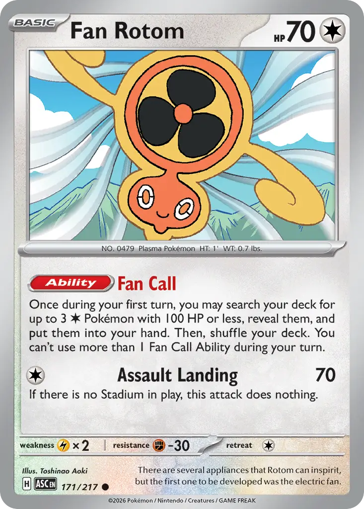 Fan Rotom [Reverse Holo]