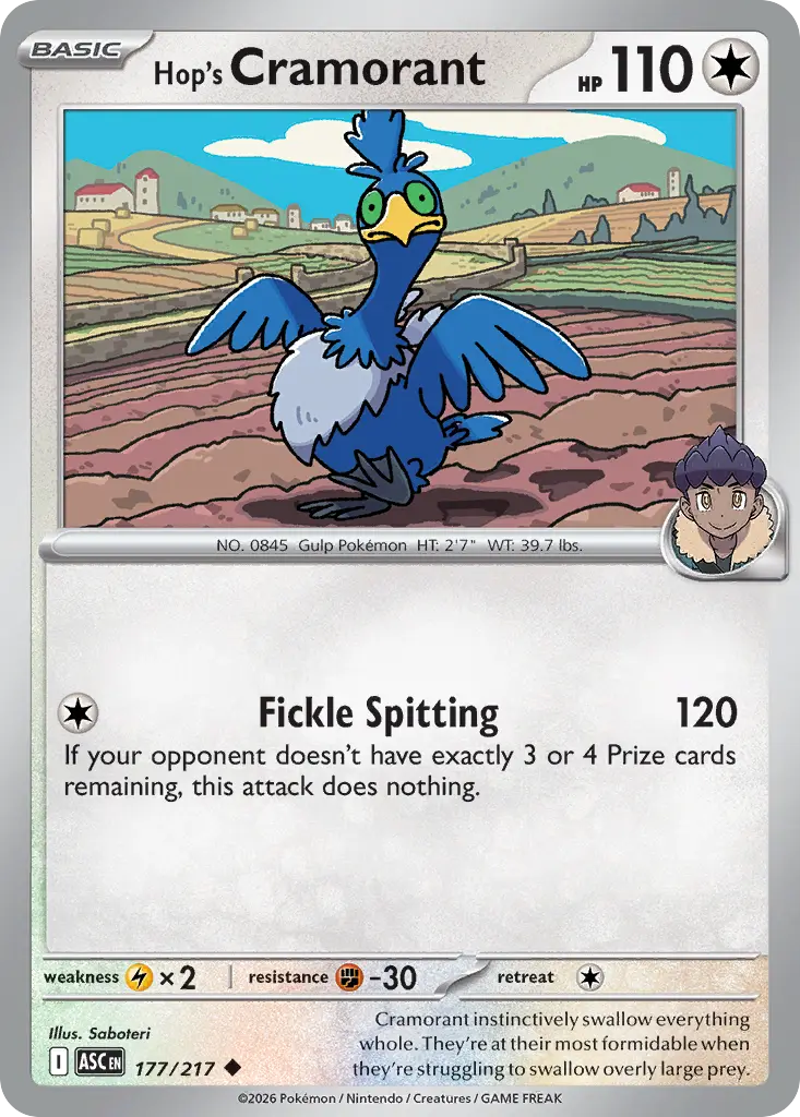 Hop's Cramorant [Reverse Holo]