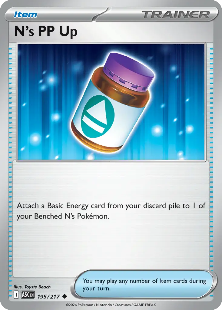 N's PP Up [Reverse Holo]