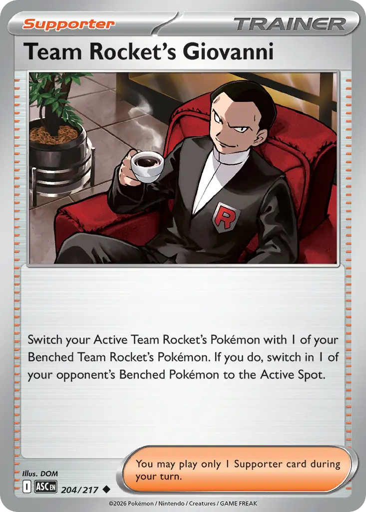 Team Rocket's Giovanni [Reverse Holo]