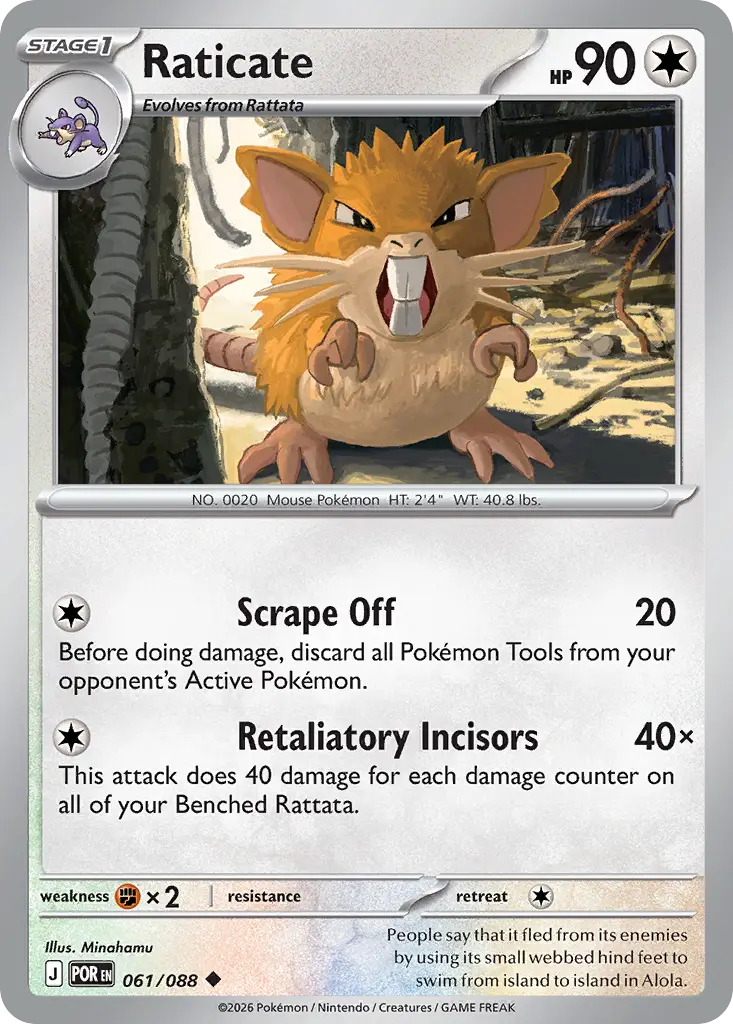 Raticate [Reverse Holo]