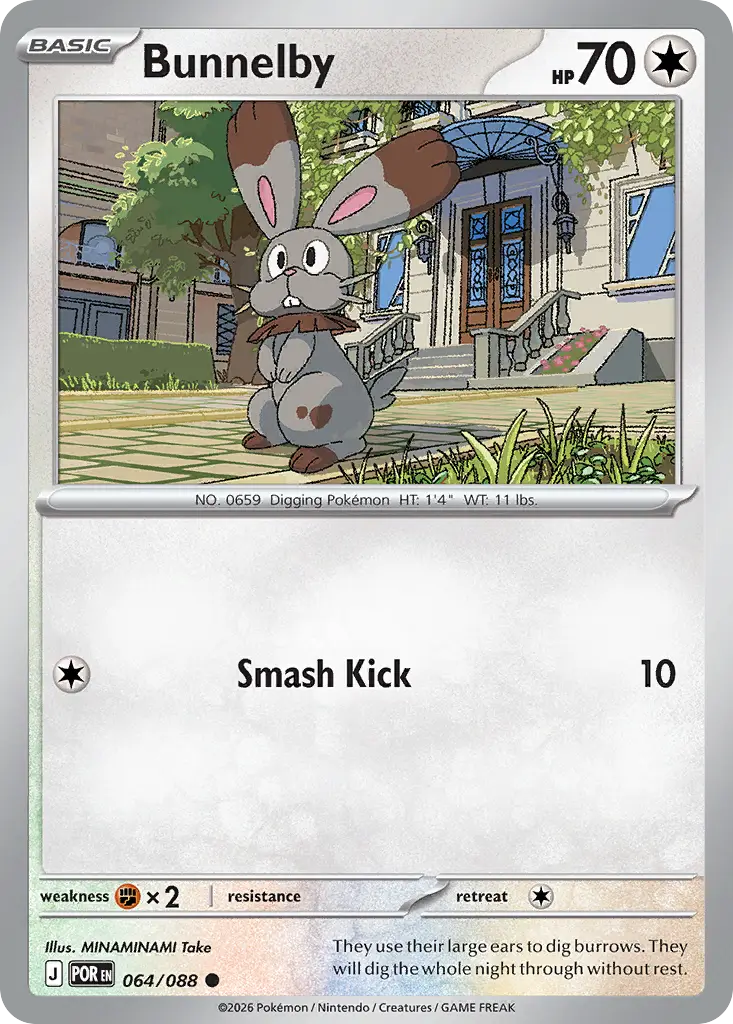 Bunnelby [Reverse Holo]