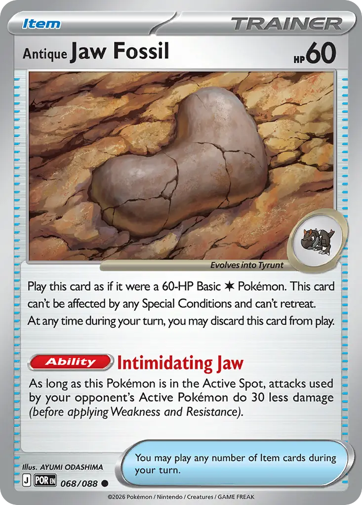 Antique Jaw Fossil [Reverse Holo]