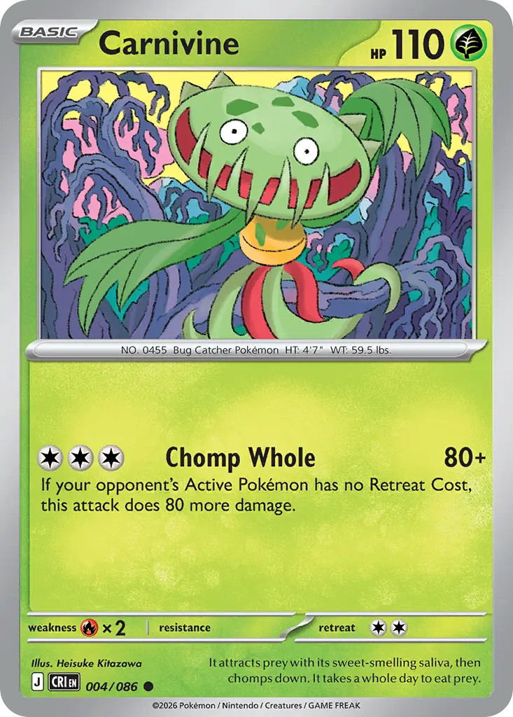 Carnivine [Reverse Holo]