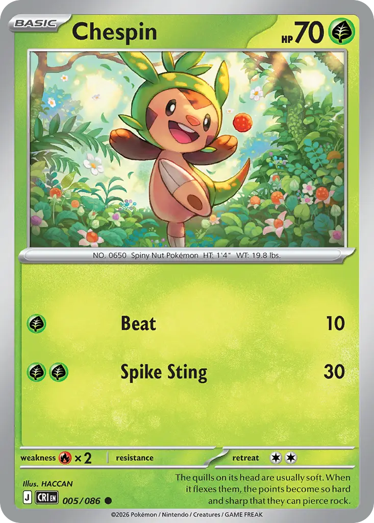 Chespin [Reverse Holo]