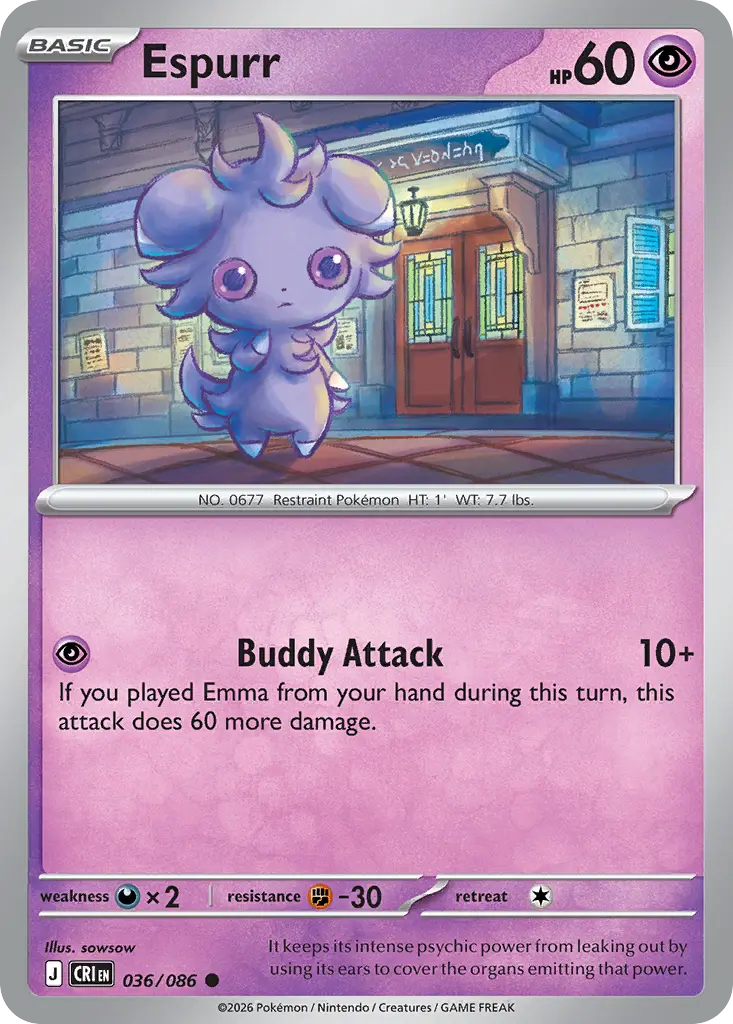 Espurr [Reverse Holo]