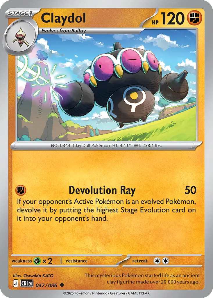 Claydol [Reverse Holo]