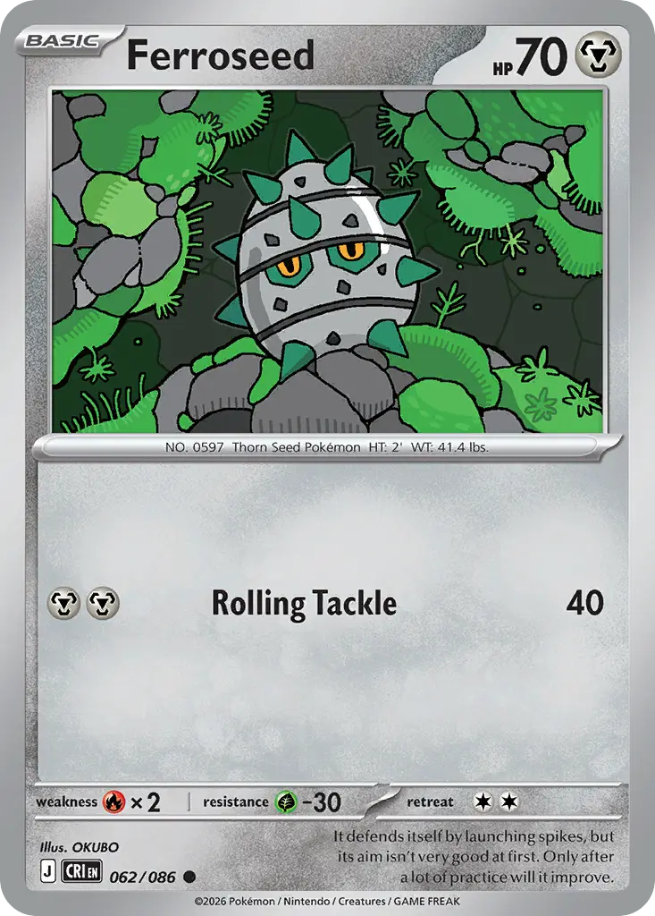 Ferroseed [Reverse Holo]
