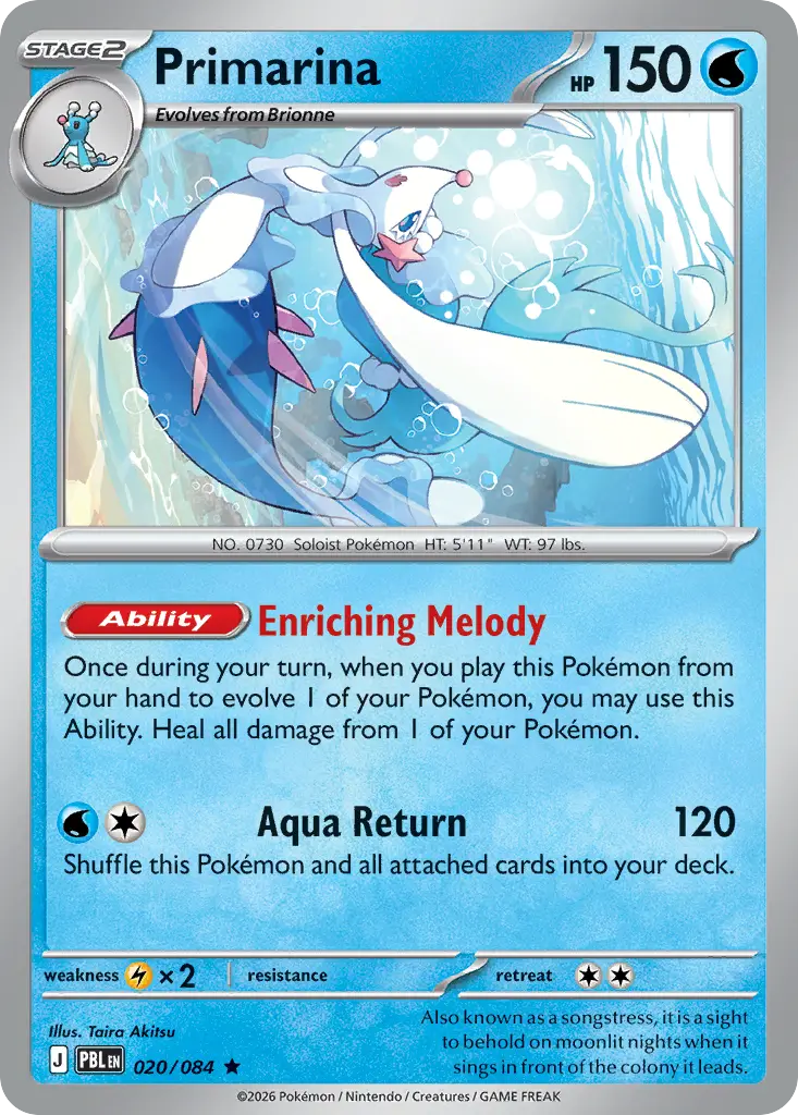Primarina [Reverse Holo]