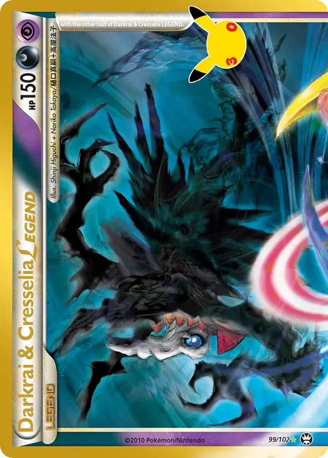 Darkrai & Cresselia LEGEND #99/102 Price - 30th Celebration | Pack Magik