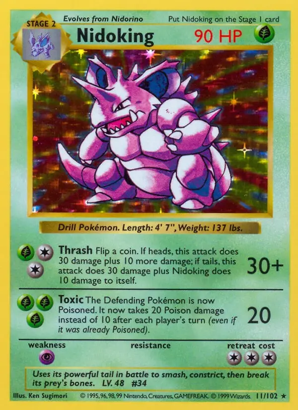 Nidoking [Shadowless]