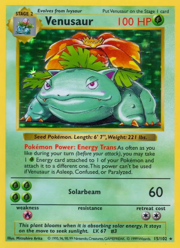 Venusaur [Shadowless]