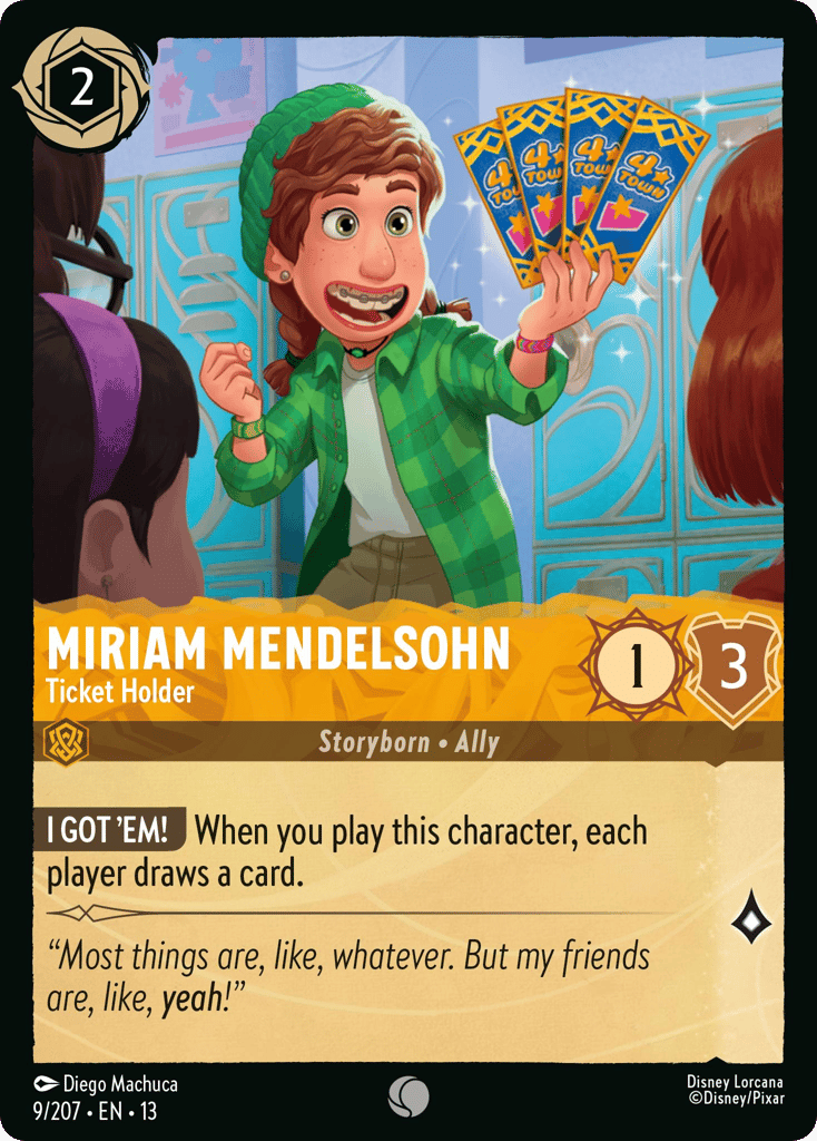 Miriam Mendelsohn - Ticket Holder