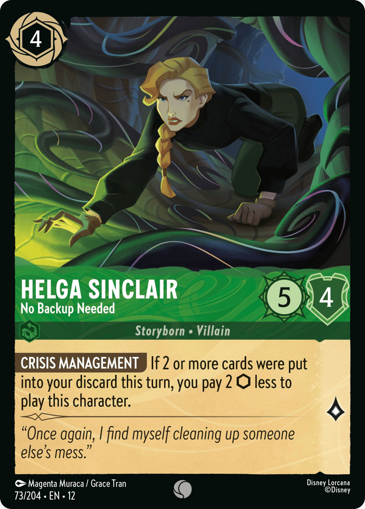 Helga Sinclair - No Backup Needed