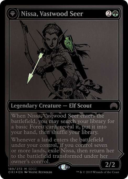 Nissa, Vastwood Seer // Nissa, Sage Animist [Foil]