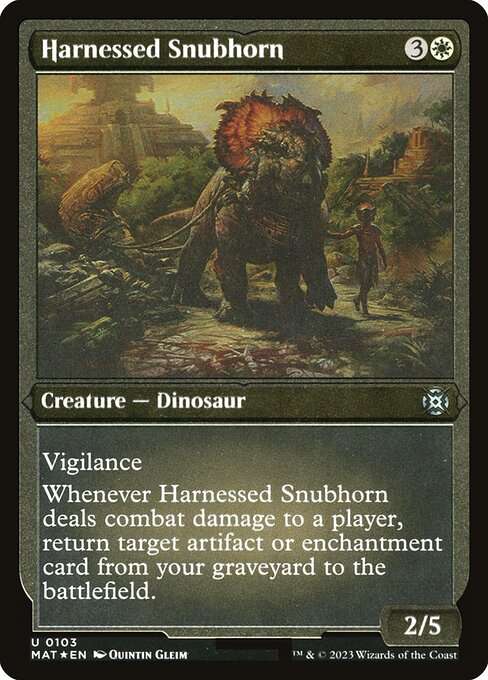 Harnessed Snubhorn [Etched]