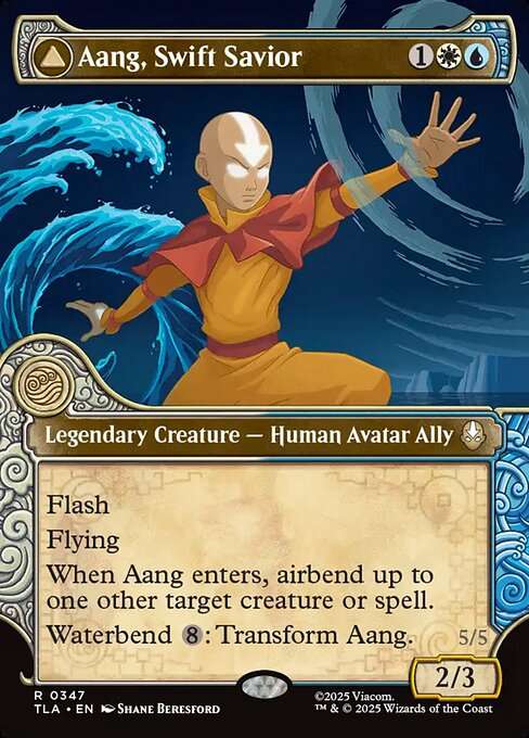 Aang, Swift Savior // Aang and La, Ocean's Fury [Foil]