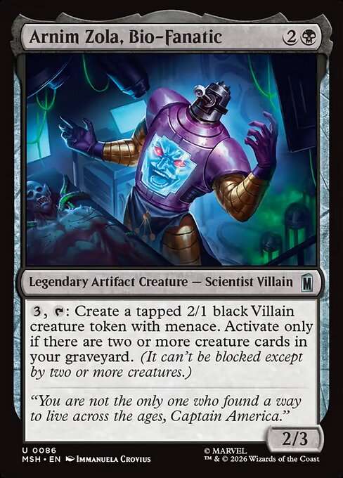 Arnim Zola, Bio-Fanatic