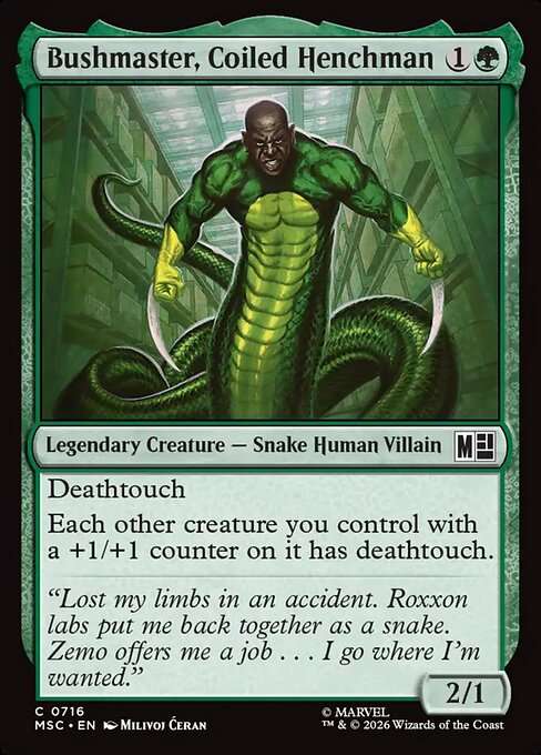 Bushmaster, Coiled Henchman [Foil]