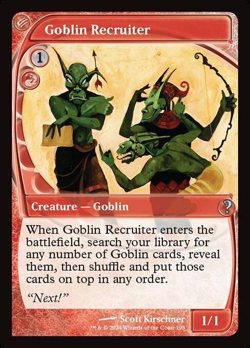Goblin Recruiter [Foil]