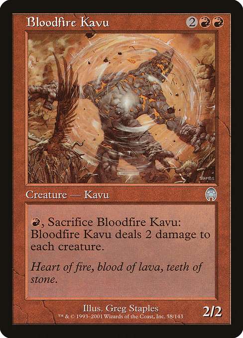 Bloodfire Kavu [Foil]