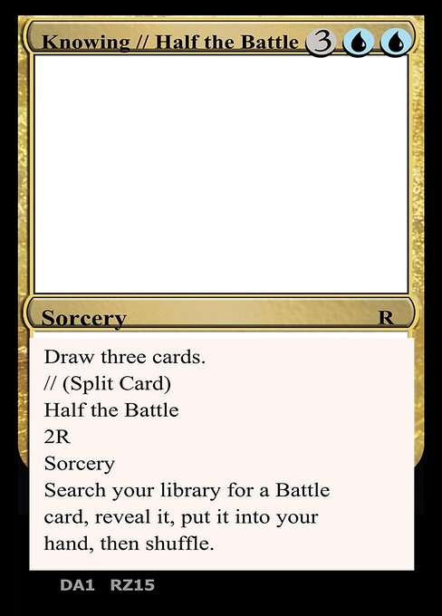 Knowing // Half the Battle