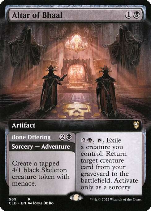 Altar of Bhaal // Bone Offering [Foil]