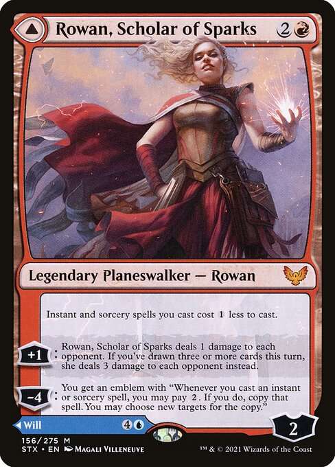Rowan, Scholar of Sparks // Will, Scholar of Frost [Foil]