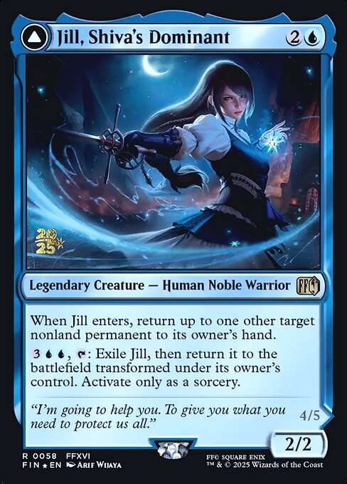 Jill, Shiva's Dominant // Shiva, Warden of Ice [Foil]