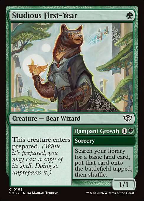 Studious First-Year // Rampant Growth [Foil]