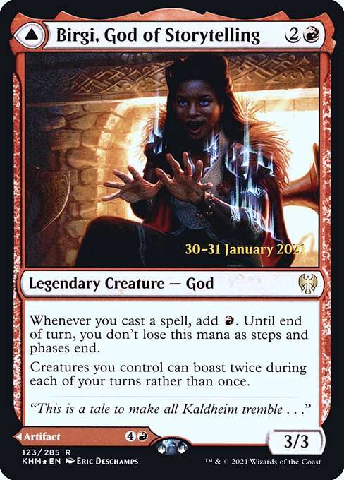 Birgi, God of Storytelling // Harnfel, Horn of Bounty [Foil]