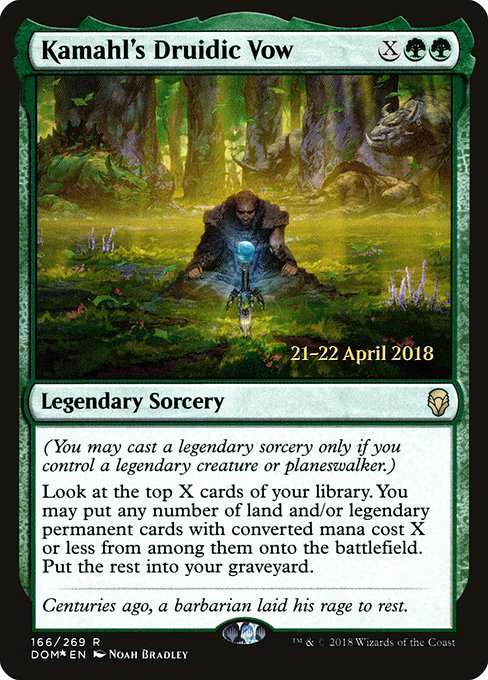 Kamahl's Druidic Vow [Foil]
