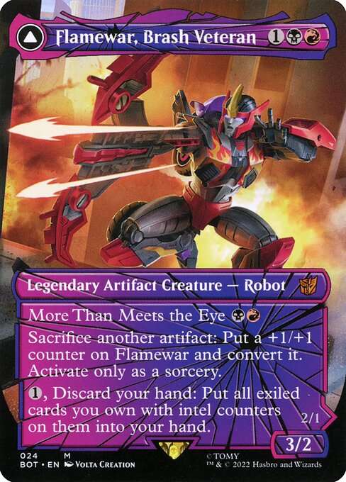 Flamewar, Brash Veteran // Flamewar, Streetwise Operative [Foil]