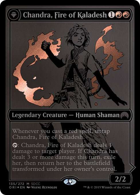 Chandra, Fire of Kaladesh // Chandra, Roaring Flame [Foil]