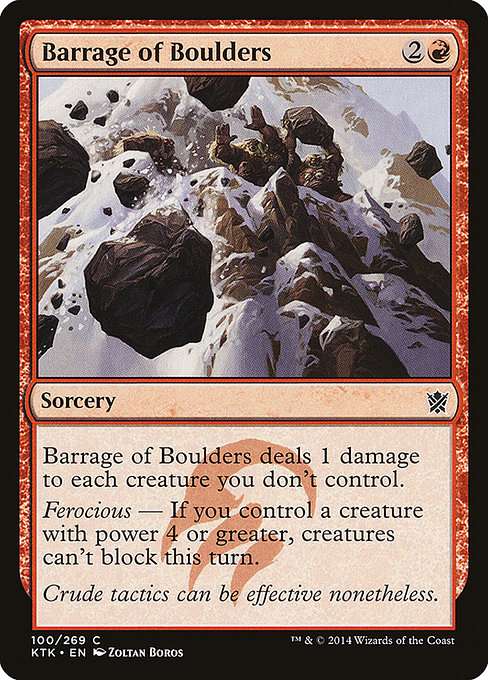 Barrage of Boulders [Foil]